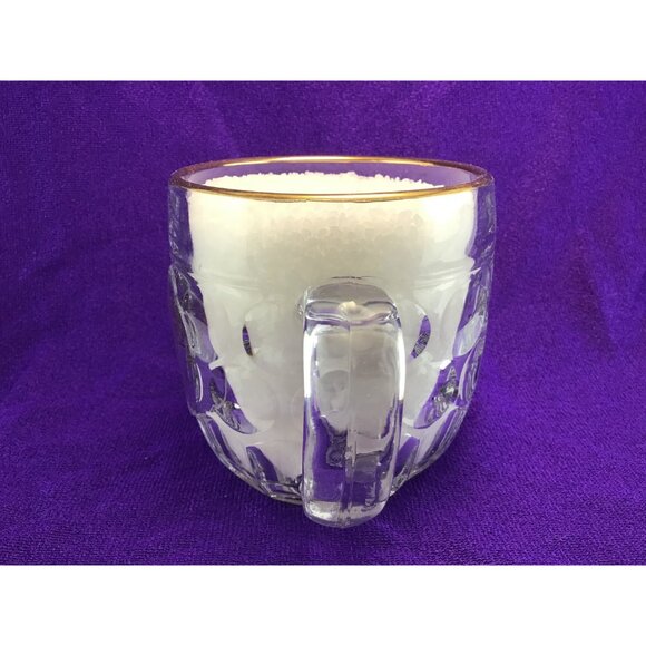 Coronation Mug Queen Elizabeth II June 2nd 1953 Glass Coronation Beer Mug - Picture 3 of 11